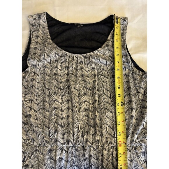 GARNET HILL Pullover Tencel Dress Size Medium Pockets Stretch Sleeveless Casual - Picture 10 of 13